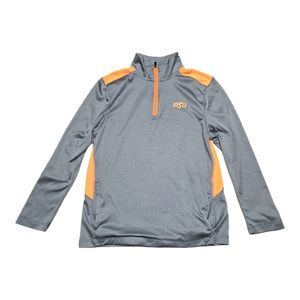 Champion 1/4 Zip OSU Oklahoma State Cowboys Gray Pullover Size Medium M